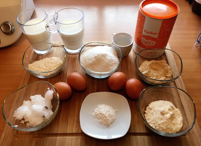 Fitness Kokoskuchen Zutaten