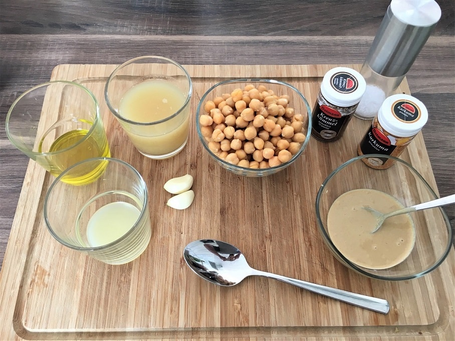 Fitary´s Hummus Zutaten