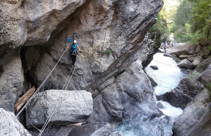 Erlebnisklettersteig Pirknerklamm, Pirknerklamm Klettersteig