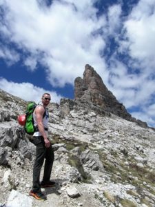 Toblinger Knoten Blick von der 3 Zinnen Hütte