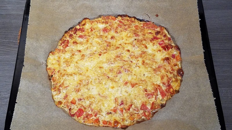 Zubereitung Low Carb Pizza
